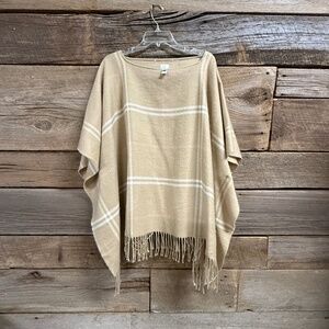 A New Day Cape, beige/cream/pink, OSFM,